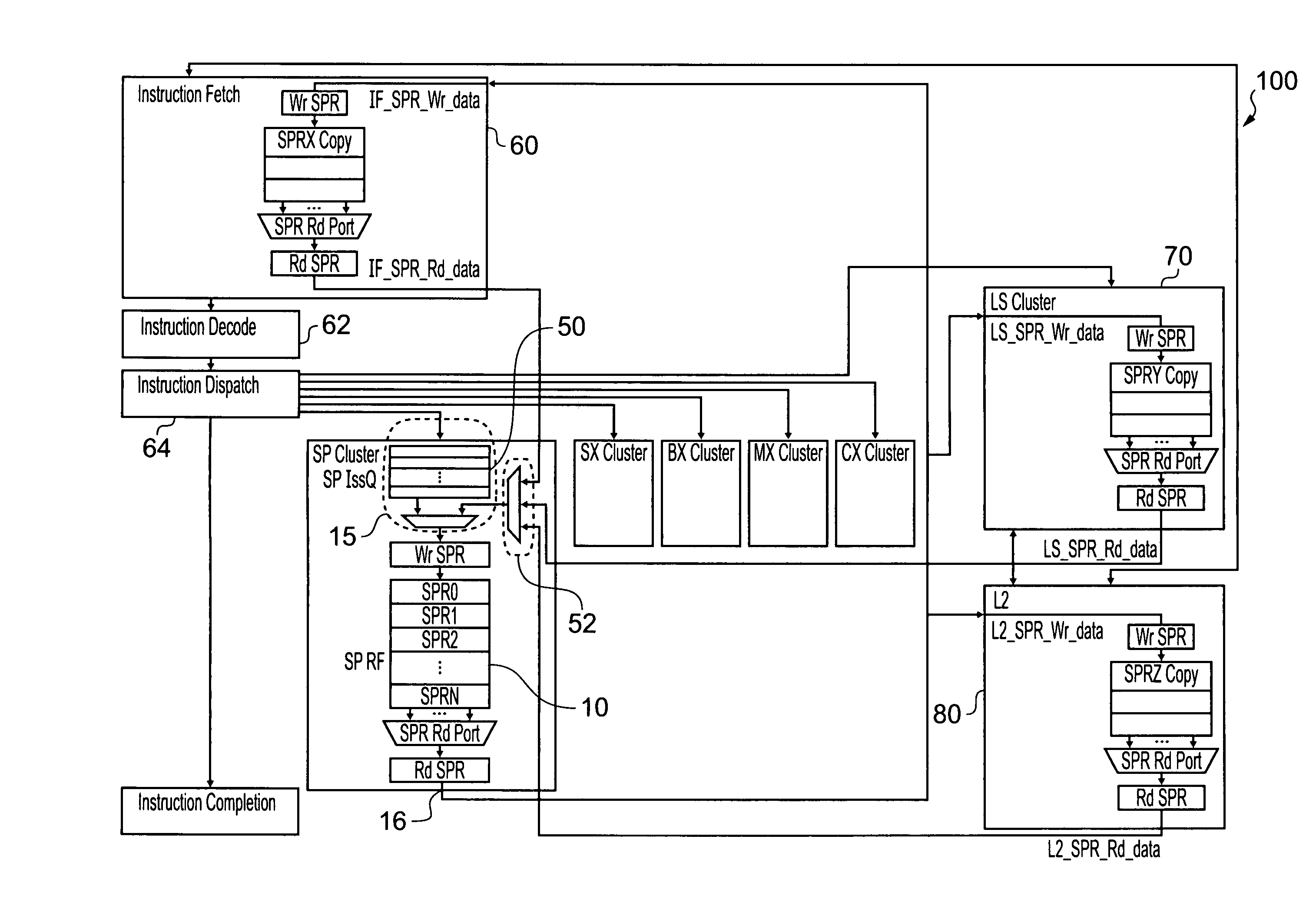 Storage of system configuration data on a processor