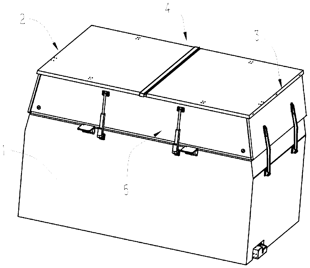 Cover body storage platform and unmanned aerial vehicle-mounted equipment