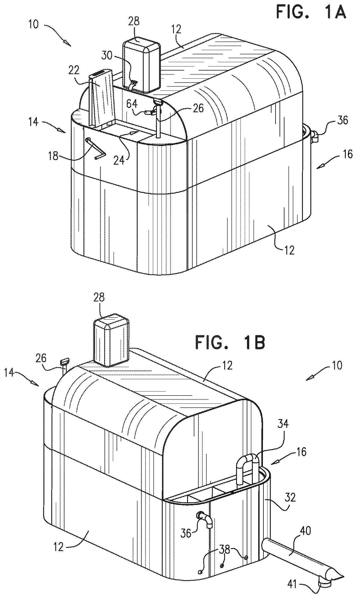 Lightweight assemblable appliance with pliant exoskeletal support respective kit-of-parts and method for production of biogas and liquid fertilizer