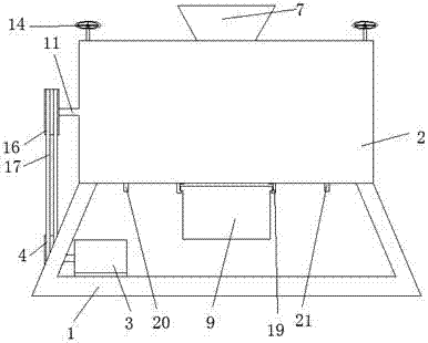 Smashing device for drone pupa