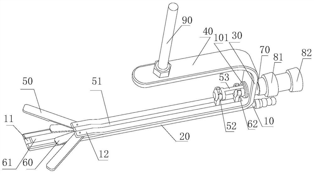 A non-inflatable thyroid retractor