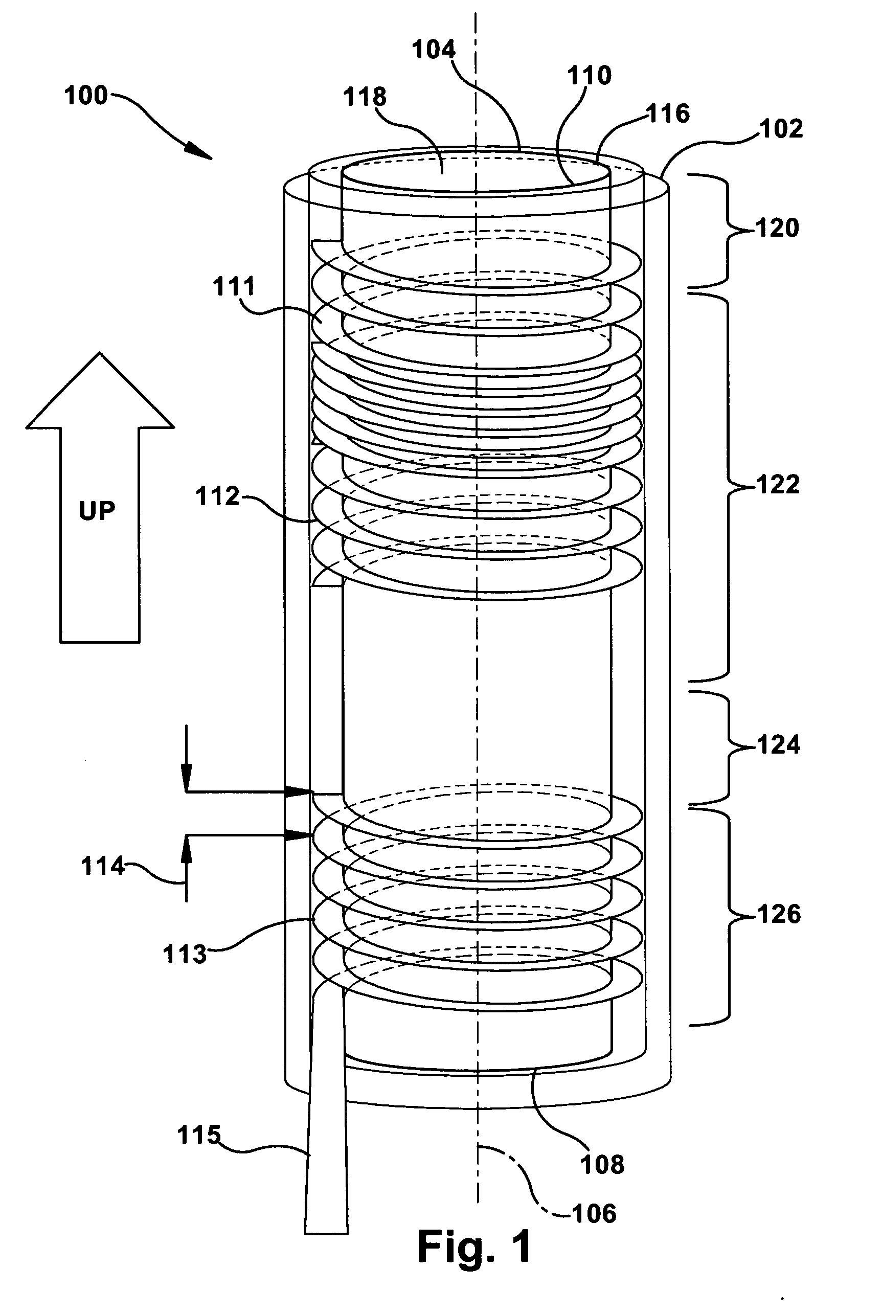 Heater, apparatus, and associated method
