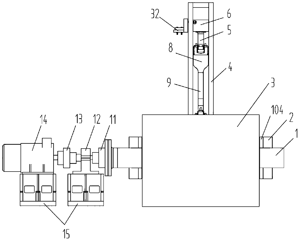 Visual simulation device for oscillating flow in cooling oil passage in piston of crosshead type diesel engine
