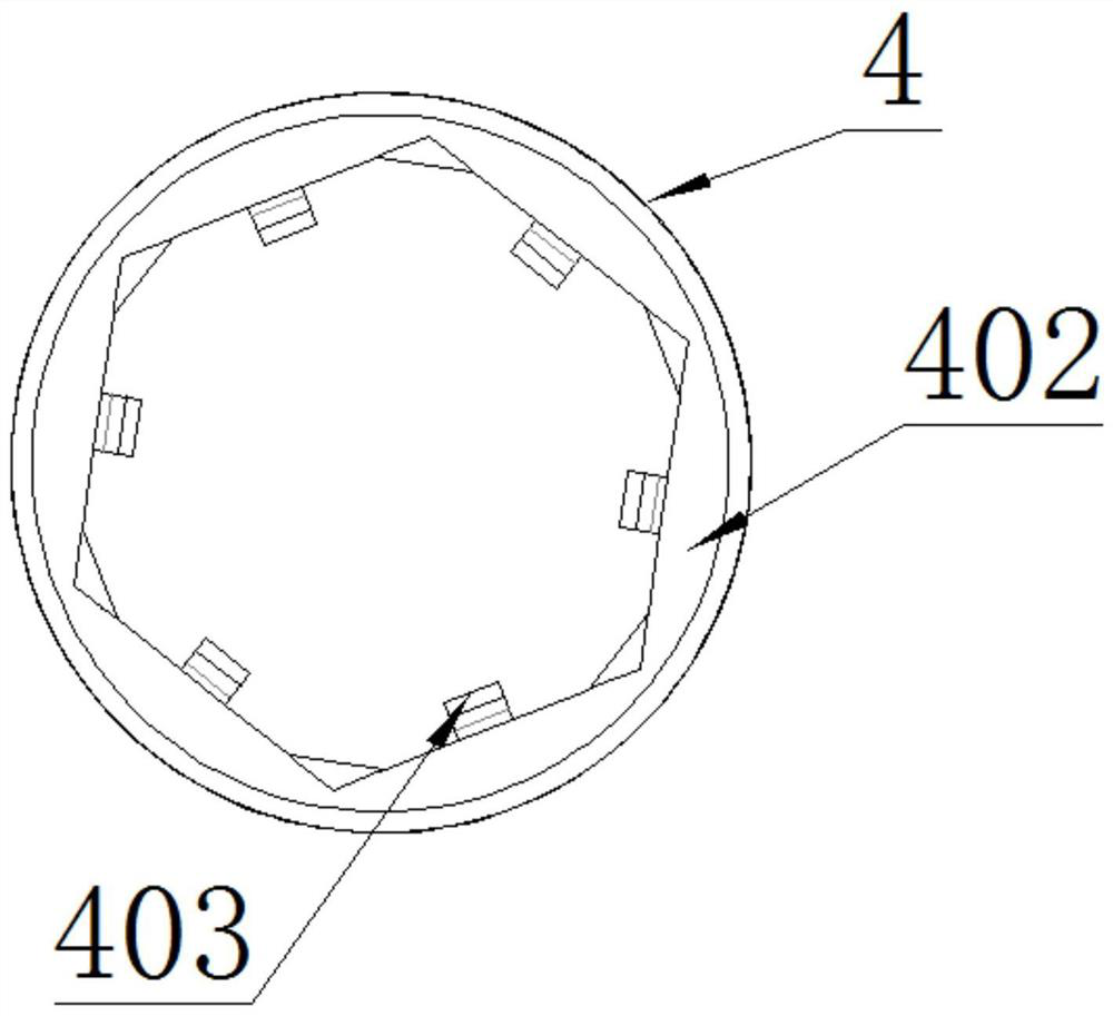 An aviation anti-removal external hexagonal screw device