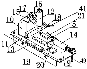 An aluminum profile end milling machine