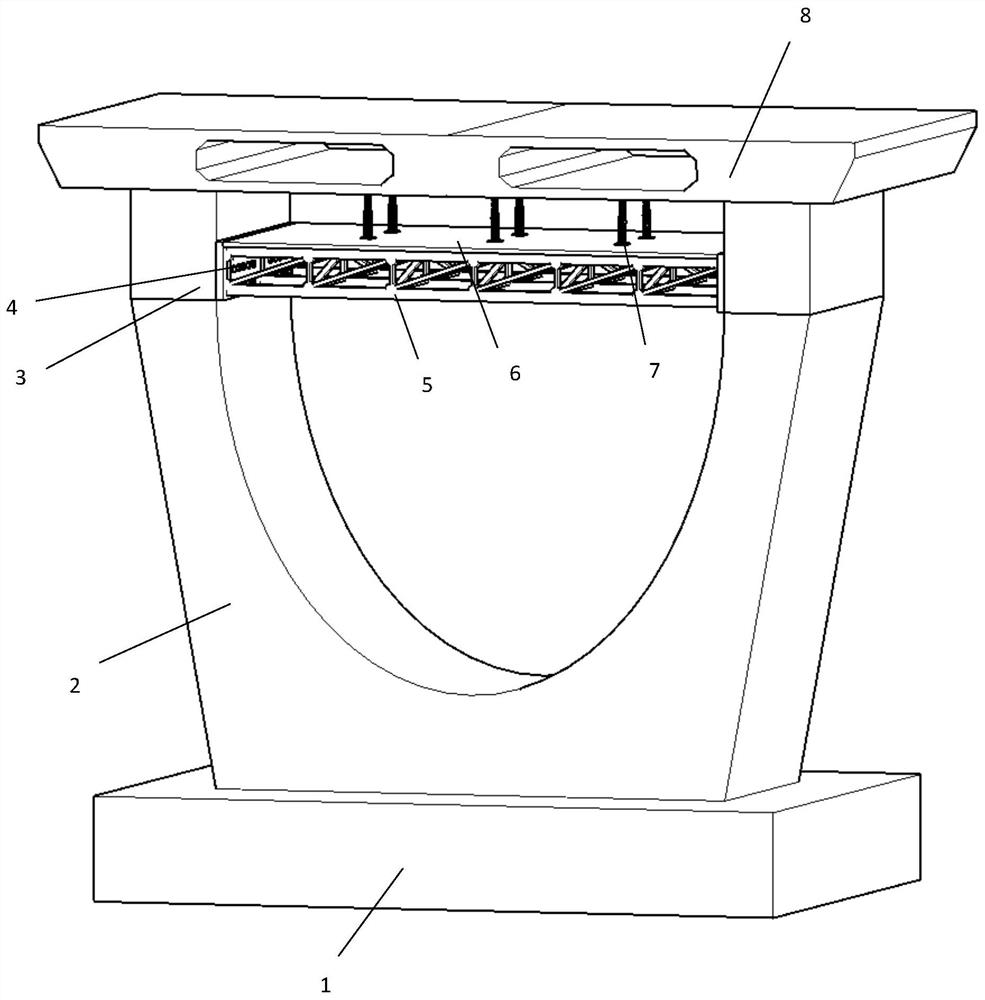 A device for improving the stress distribution of a swivel cable-stayed bridge and its installation method