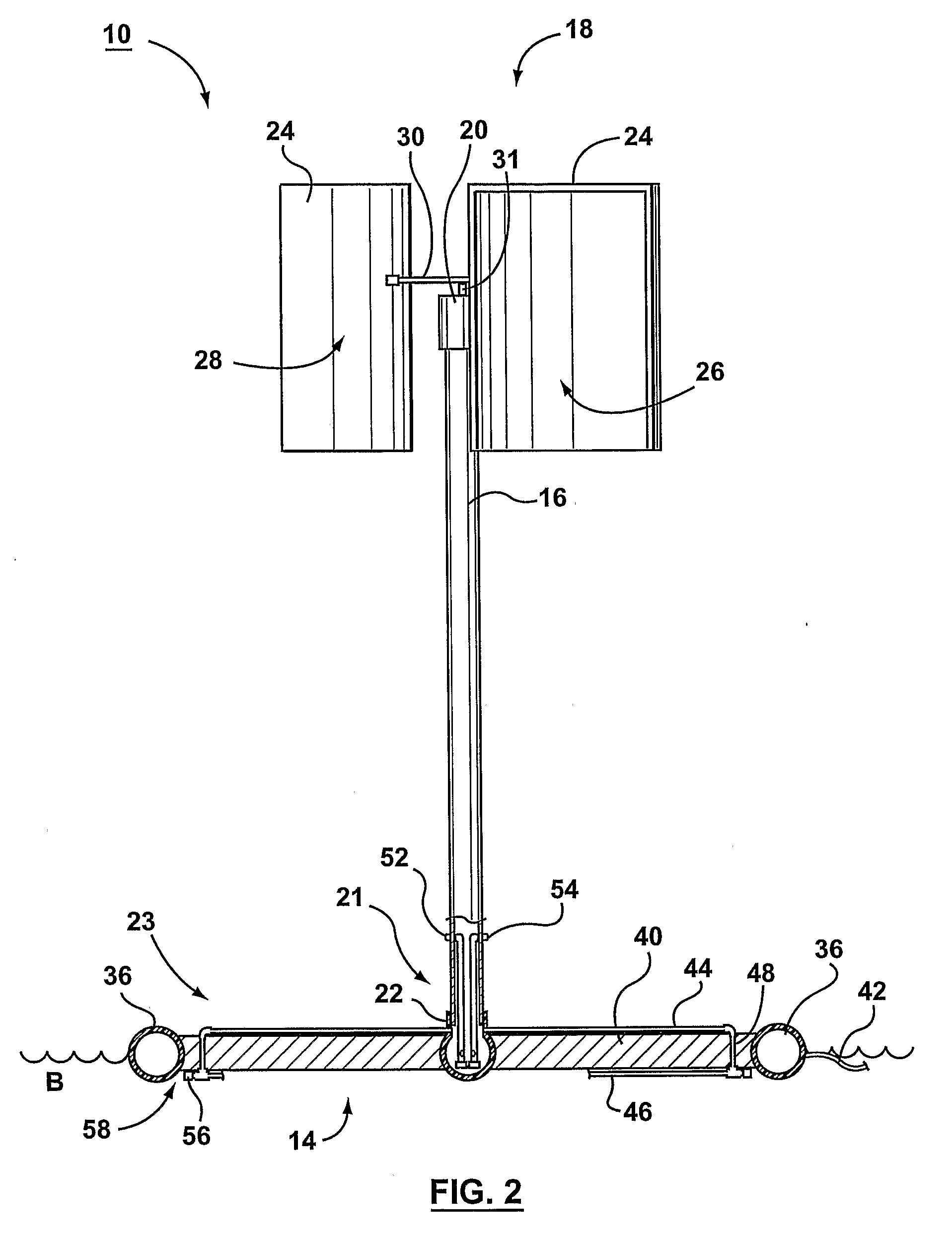 Apparatus For Production of Hydrogen Gas Using Wind and Wave Action