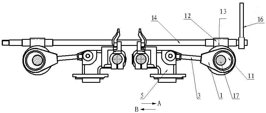 Mechanism for automatically regulating space of knocking-over bar of warp knitting machine