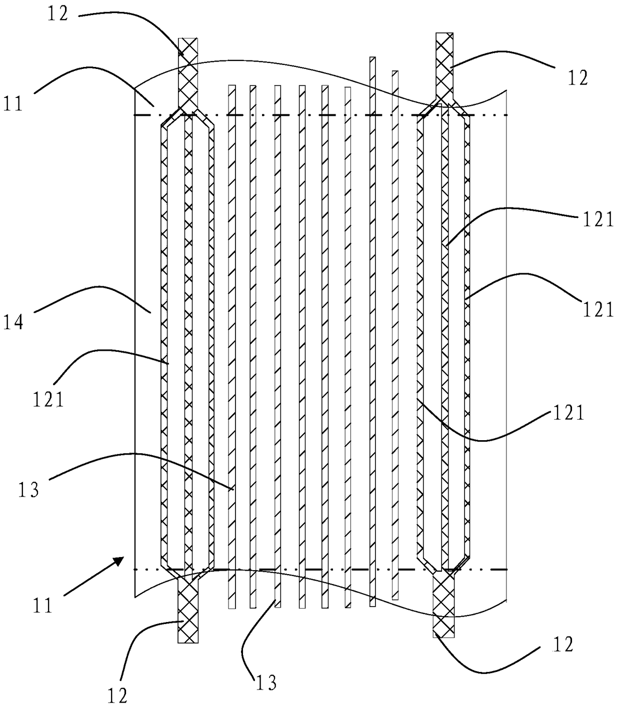 Routing layout method and wiring layout structure in bending area of ​​flexible printed circuit board