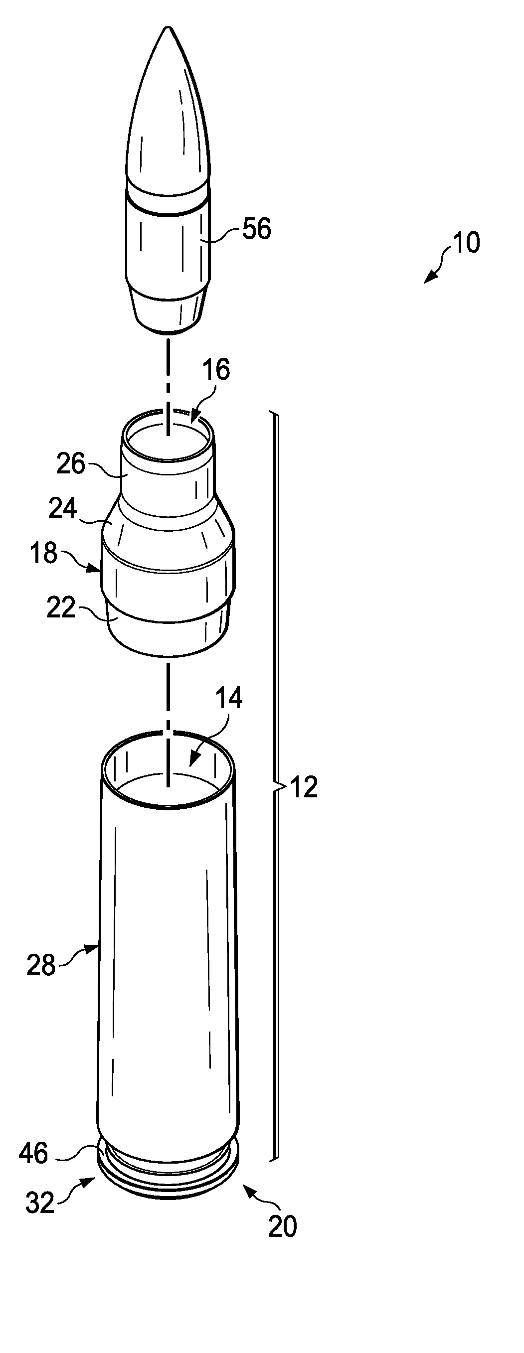 Metal injection molded projectile