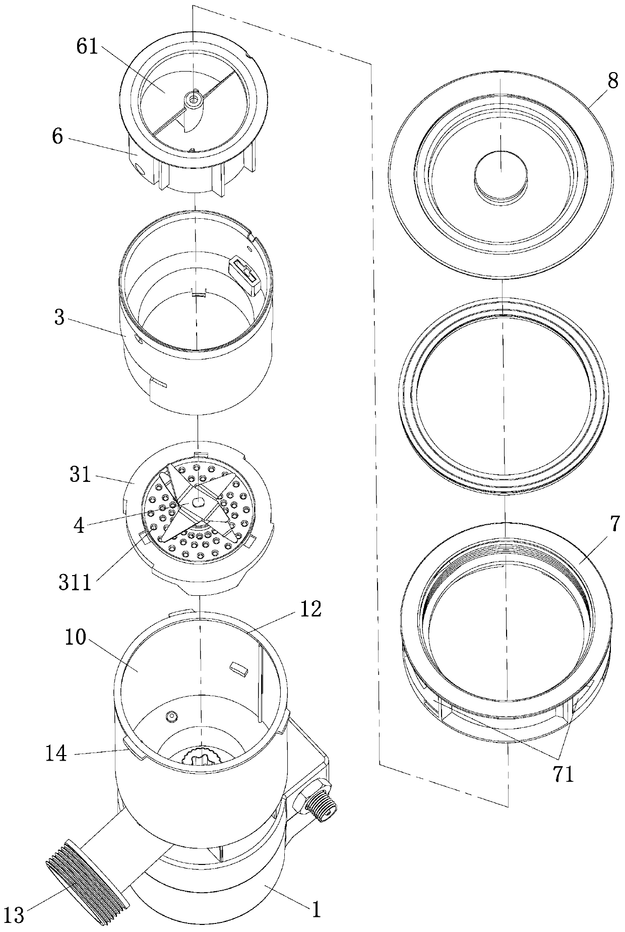 Novel miniature waste processor