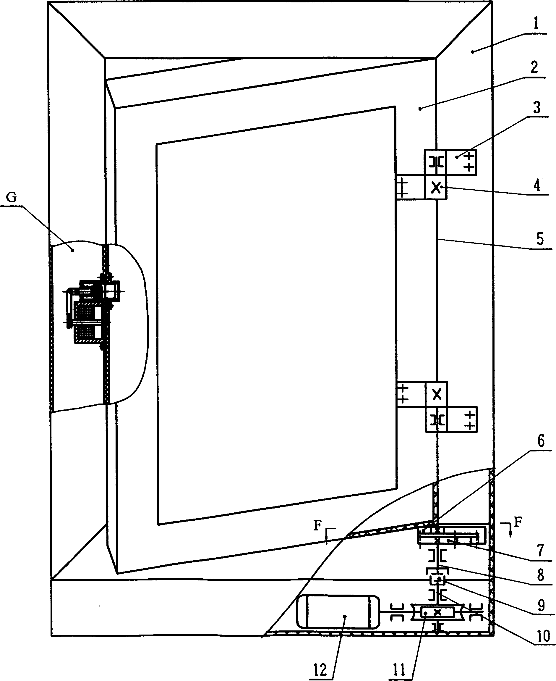 Roatating shaft type electric device for opening windows