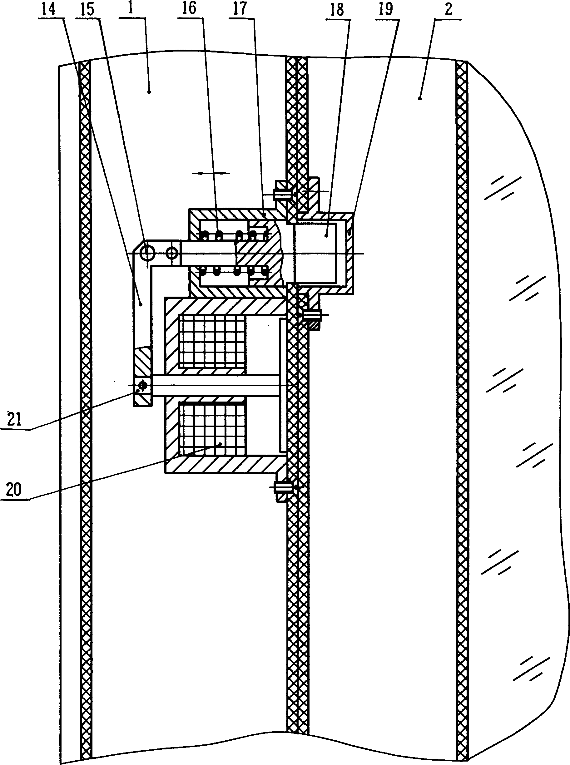 Roatating shaft type electric device for opening windows
