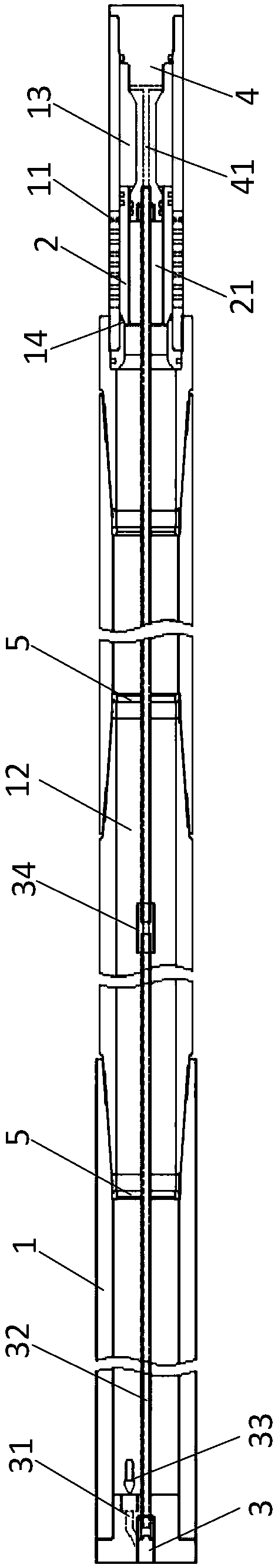 Cracking device and ore extraction method