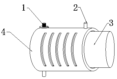 A new energy vehicle motor housing circulating water channel sand core structure