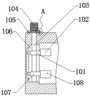 A new energy vehicle motor housing circulating water channel sand core structure