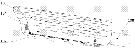 LED street lamp with extruded heat sink structure