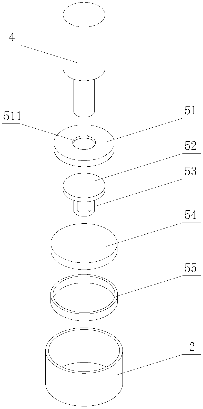 Spiral compression type concrete anti-permeability instrument