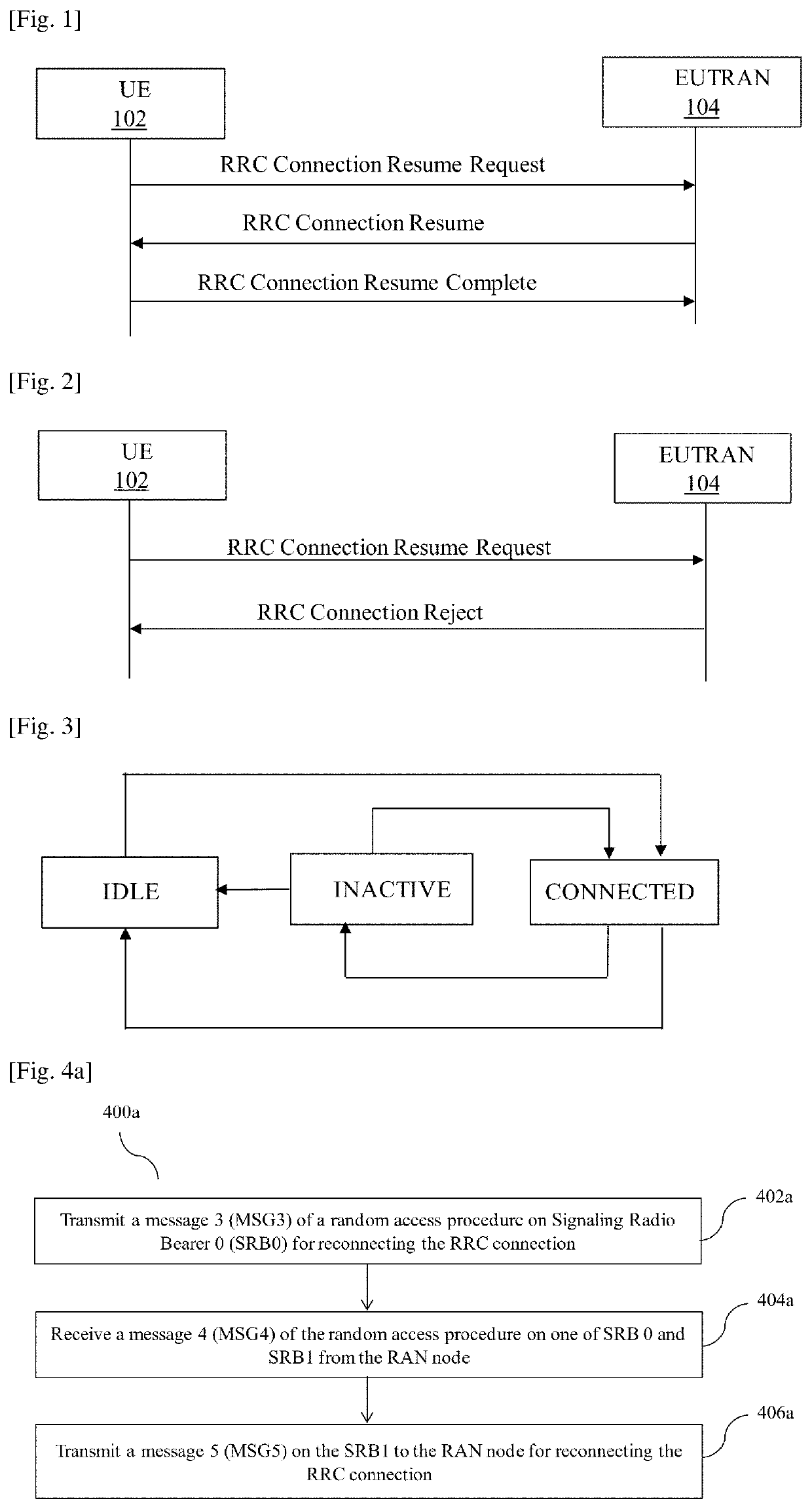 Method and user equipment (UE) for reconnecting rrc connection with radio access network (RAN) node