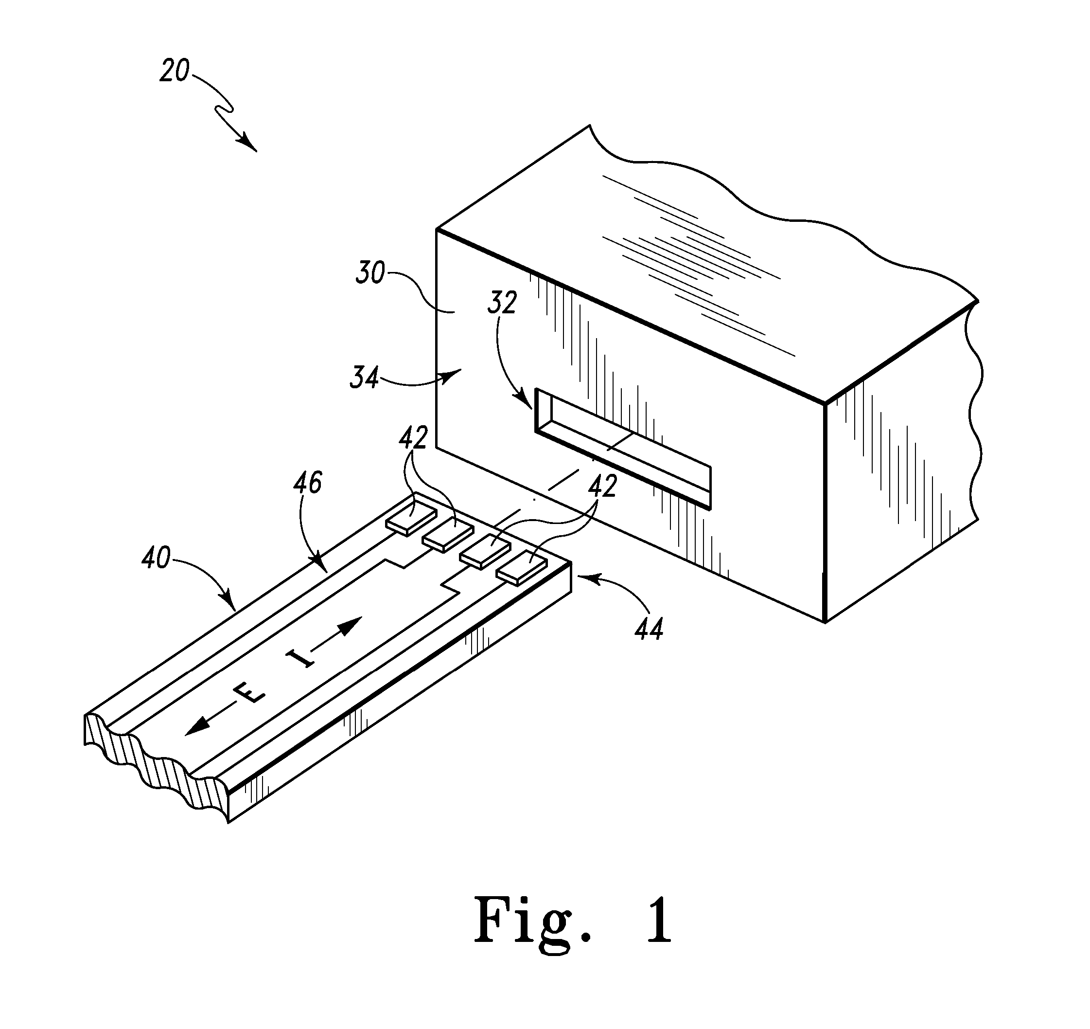 Biological testing system and connector therefor