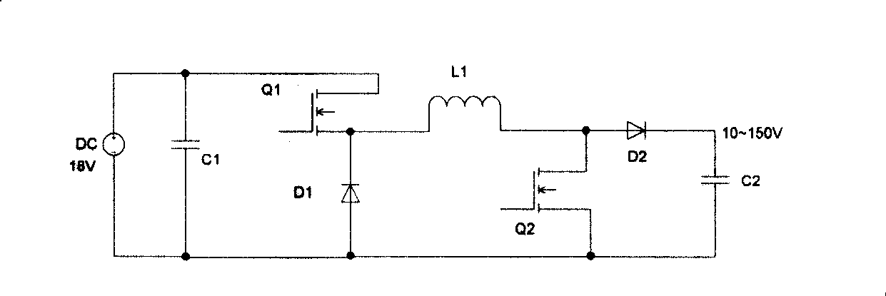 Voltage-regulating converter for power of defibrillation and pacing apparatus