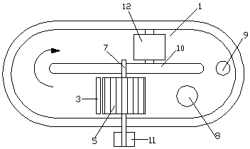A beater capable of repeatedly changing the pulp flow direction