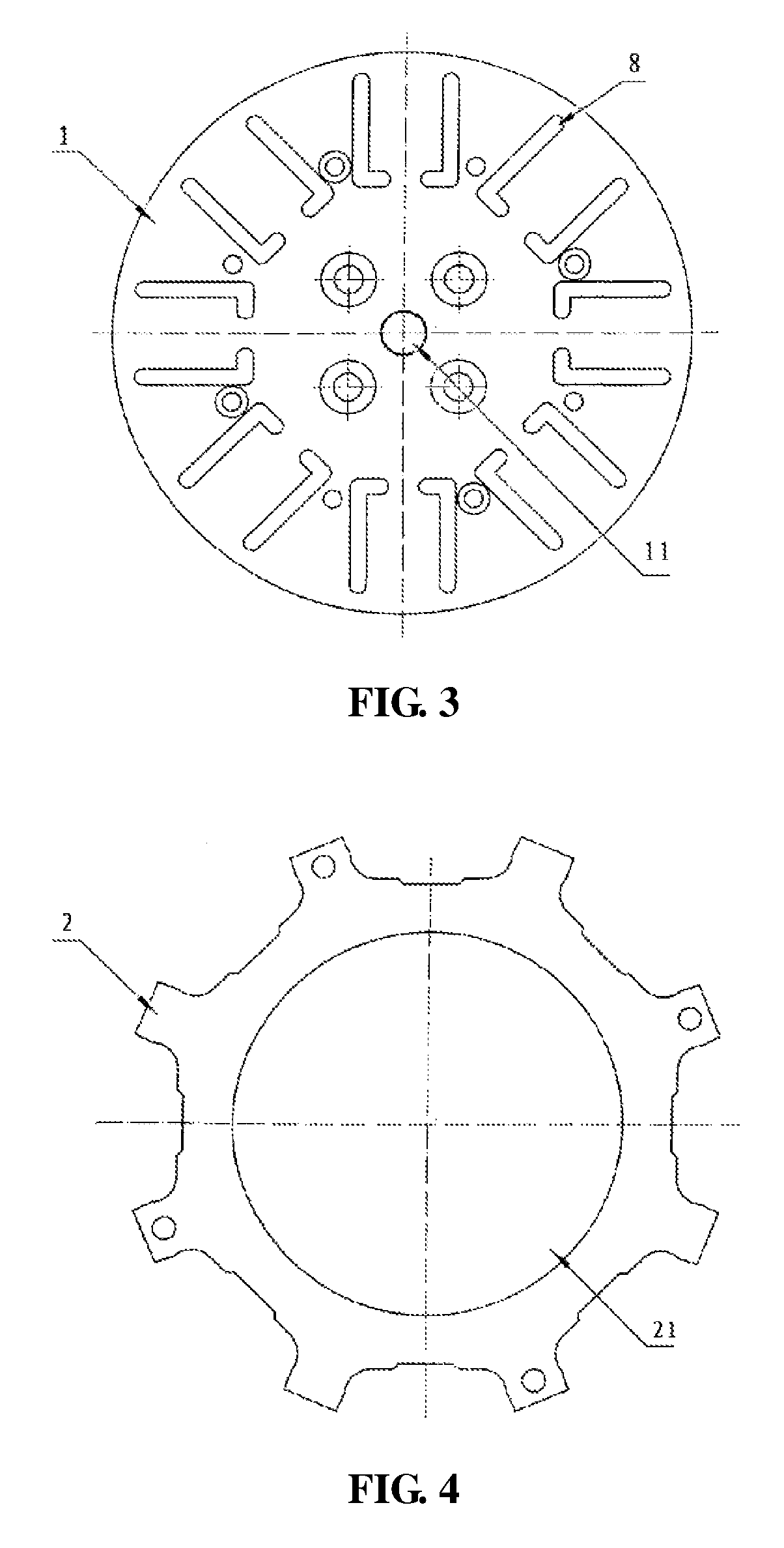 Structure for installing split-style diamond grinding disk