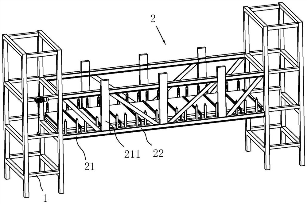 Multi-layer aerial corridor for high-rise steel structure building and construction method of multi-layer aerial corridor