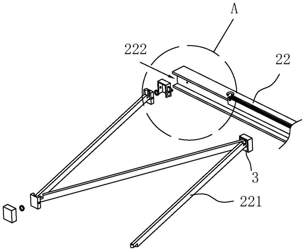 Multi-layer aerial corridor for high-rise steel structure building and construction method of multi-layer aerial corridor