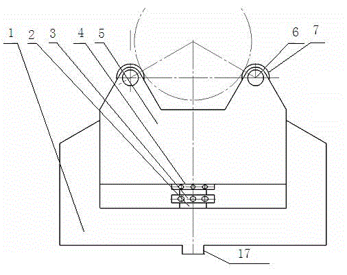 Bent axle coaxiality detecting device and detecting technology of high-power multi-cylinder internal combustion engine