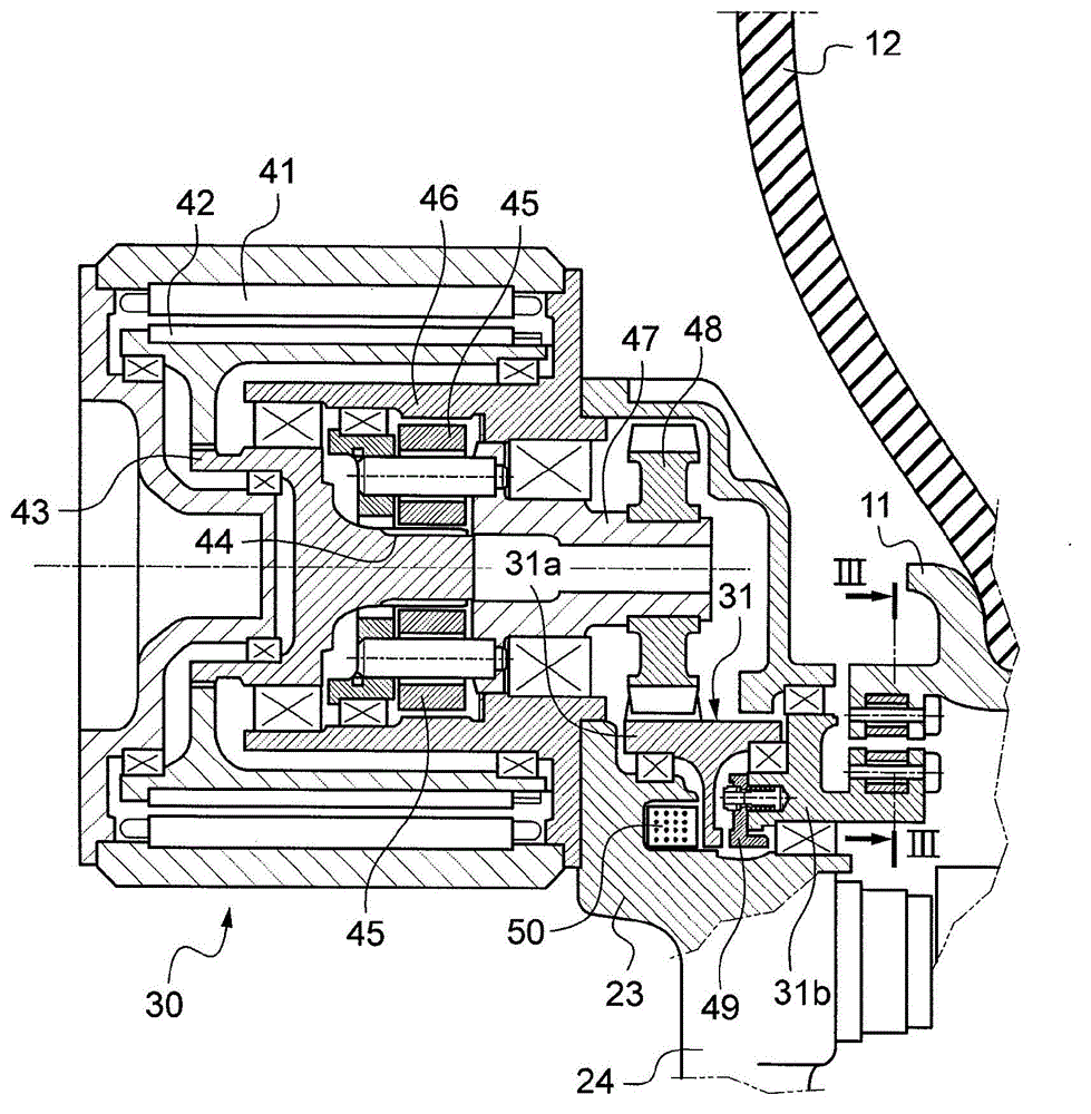 Device for rotational coupling of a crown gear to a wheel and aircraft landing gear provided with such a device