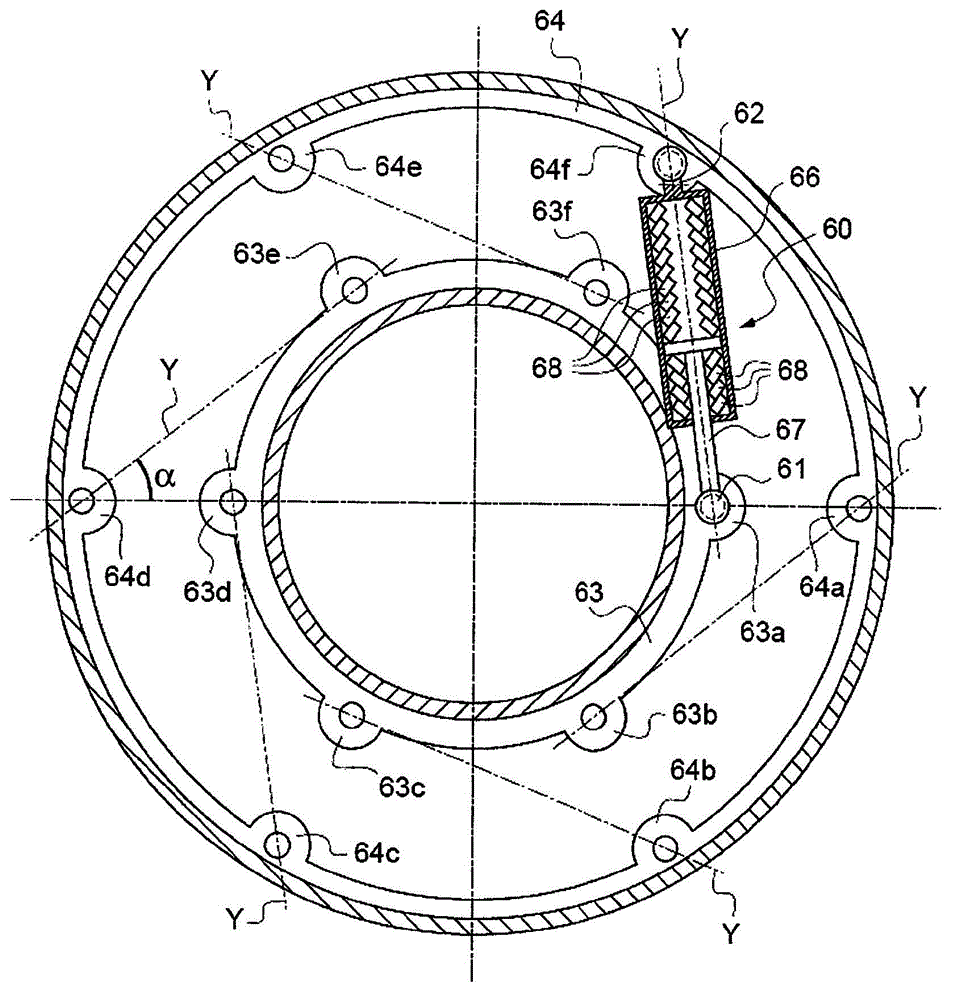 Device for rotational coupling of a crown gear to a wheel and aircraft landing gear provided with such a device