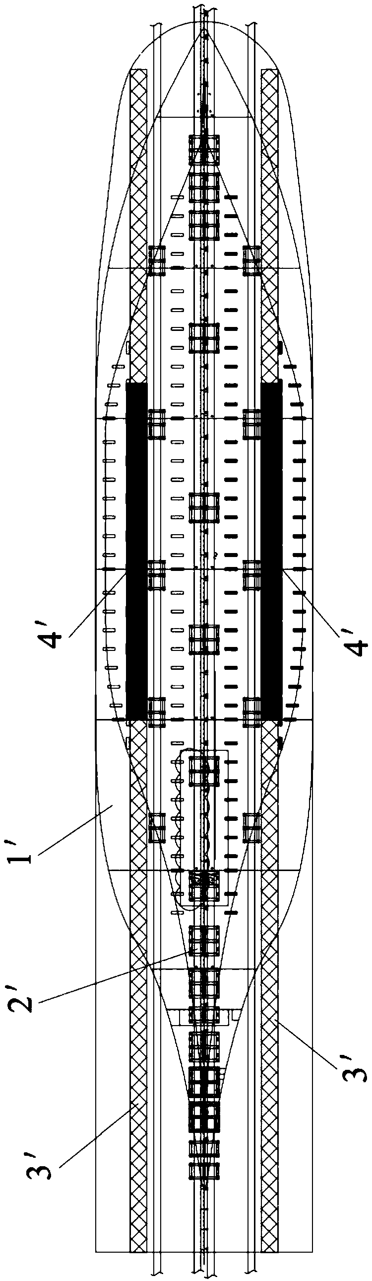 An emergency method and emergency equipment for a power unit failure of a ship moving trolley