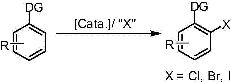 Synthetic method of aryl halide taking aryl carboxylic acid as raw material