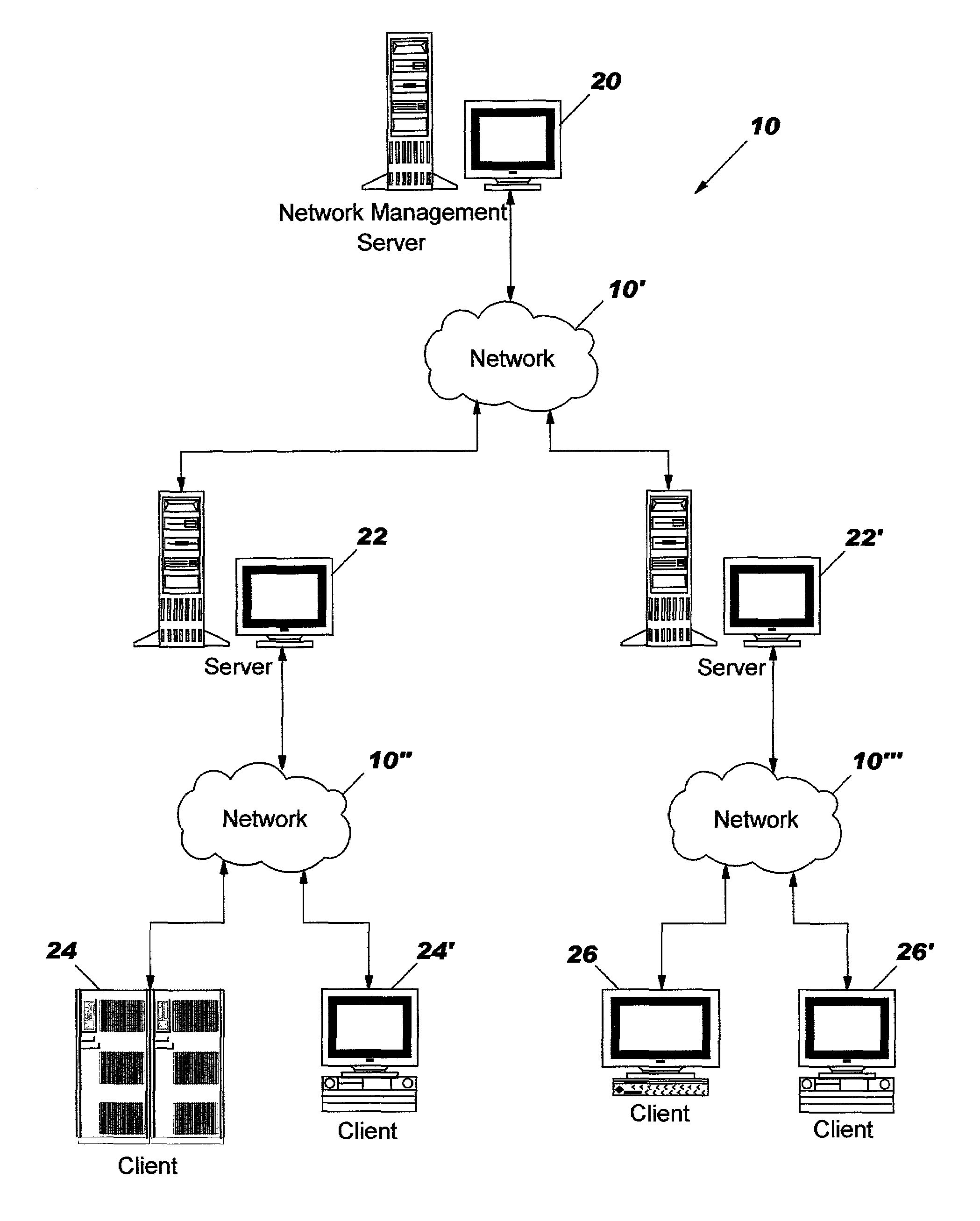Methods, systems and computer program products for distribution of application programs to a target station on a network