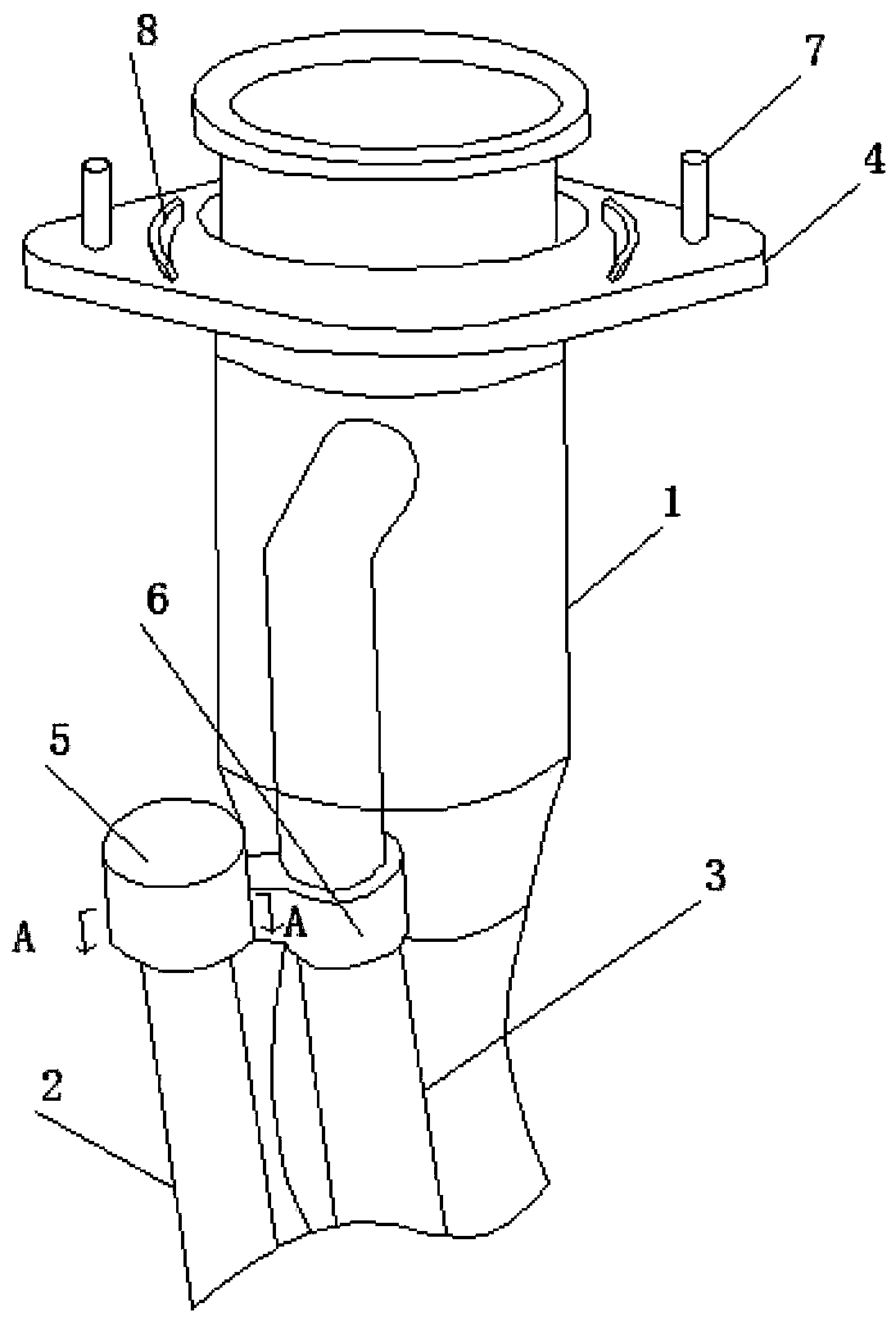 Auto oil pipe positioning mechanism