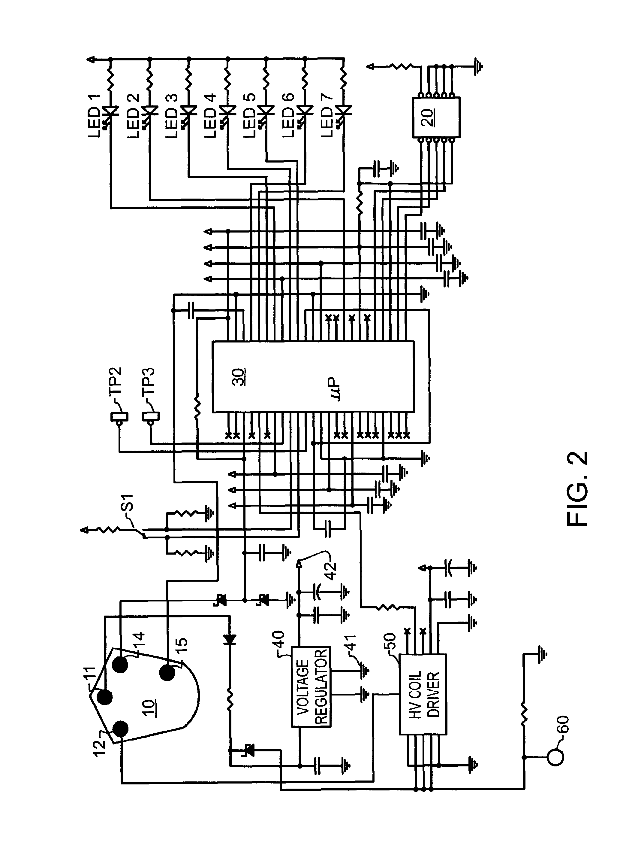 Electronic ignition module with rev limiting