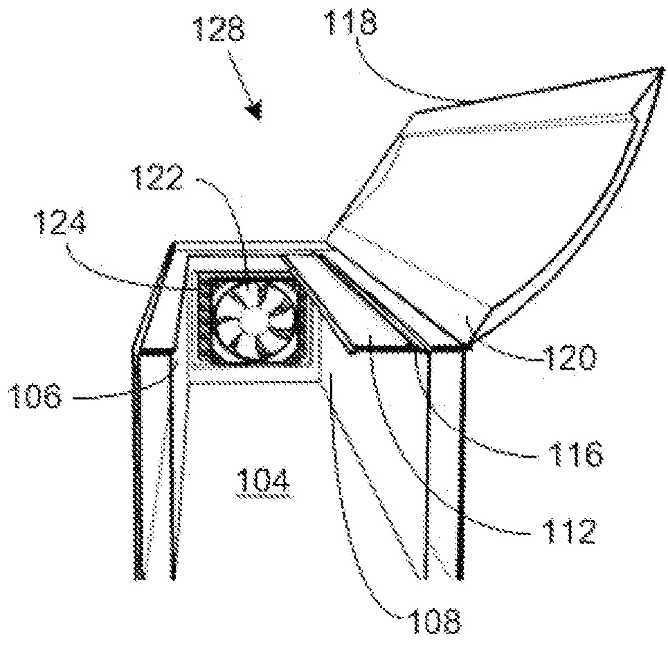 Apparatus and Method for Regulating Air Flow to a Garnish in a Cooler