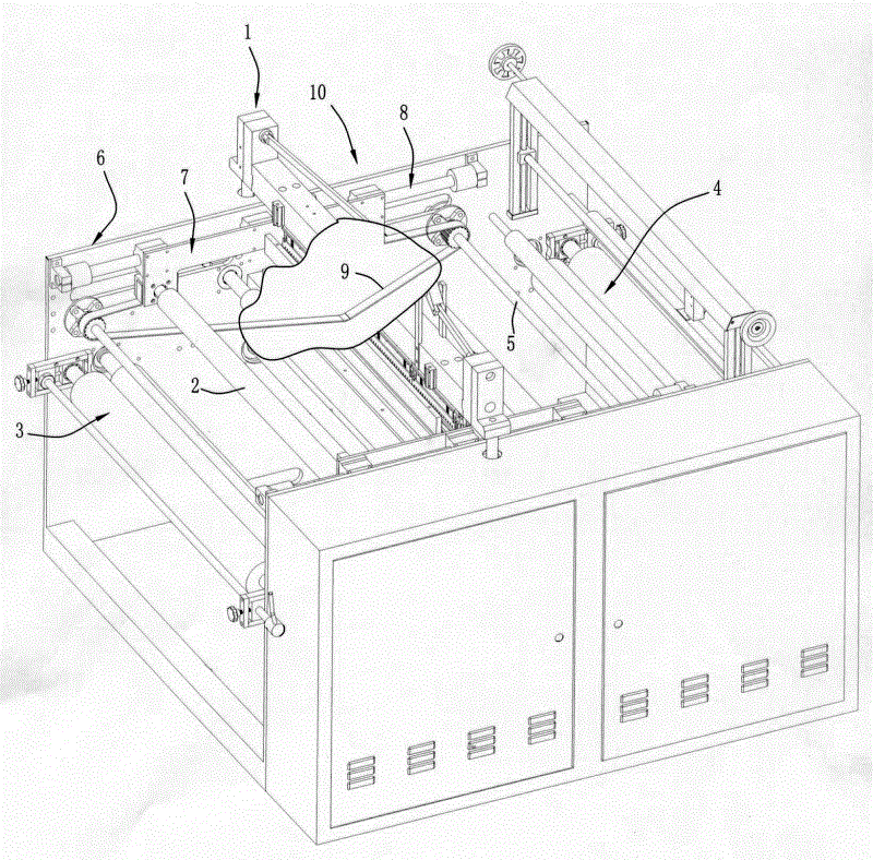 Point-cutting device for bag making machine