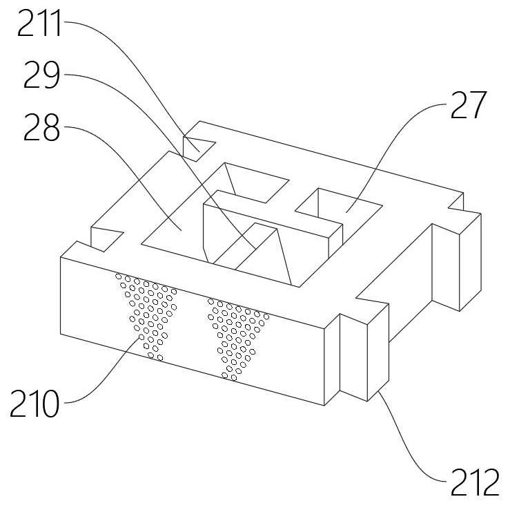 A kind of waterproof soil loss device for riparian vegetation restoration