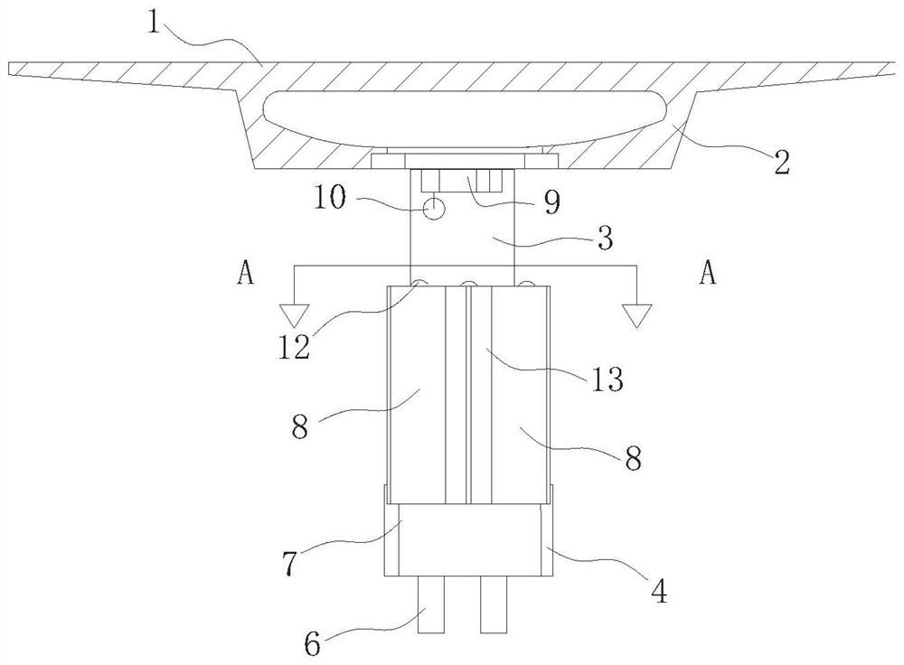 Protection device for bridge pier during tide ebbing and flowing and construction method