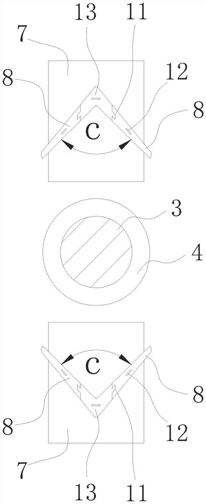 Protection device for bridge pier during tide ebbing and flowing and construction method