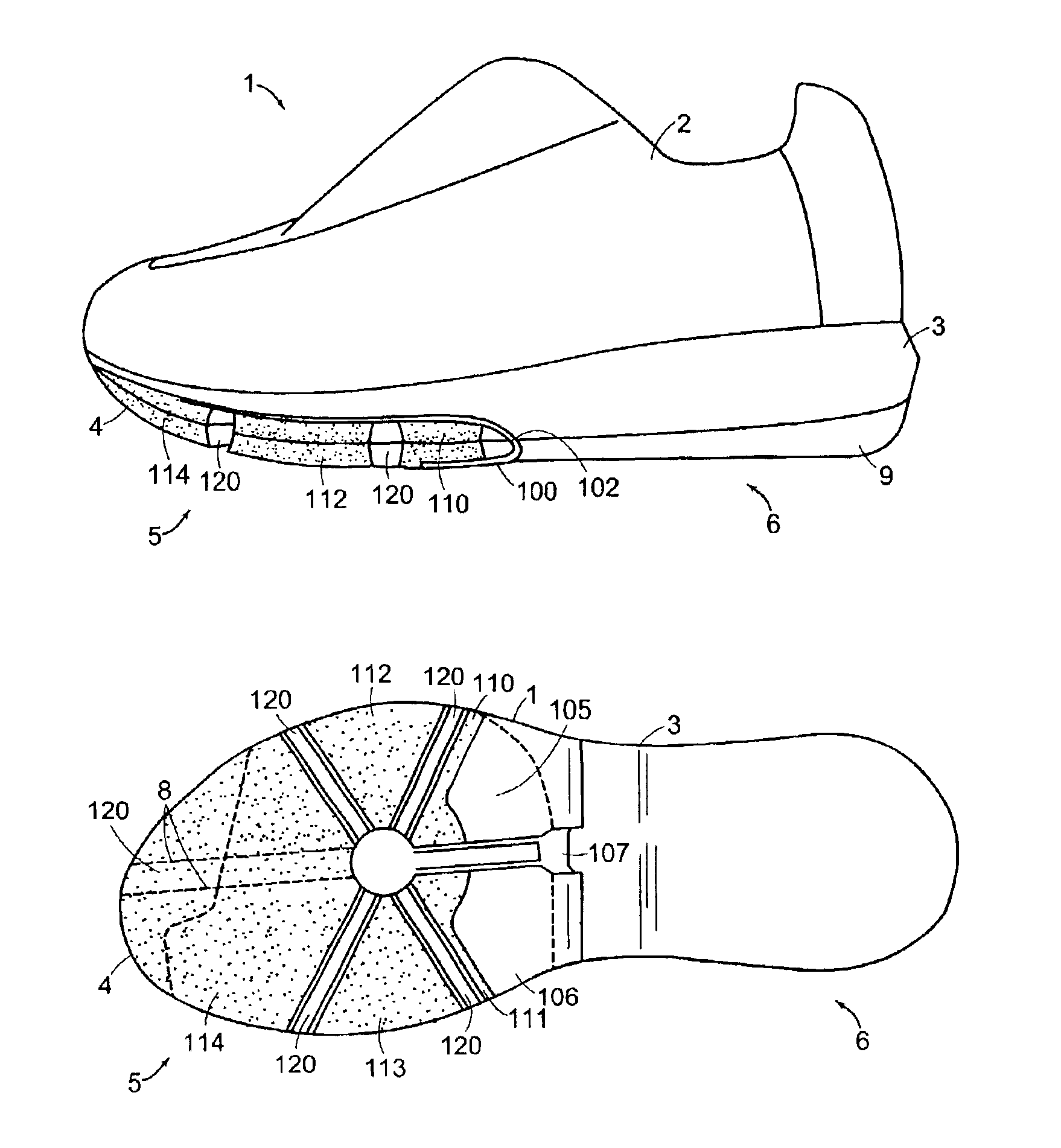 Shoe cartridge cushioning system
