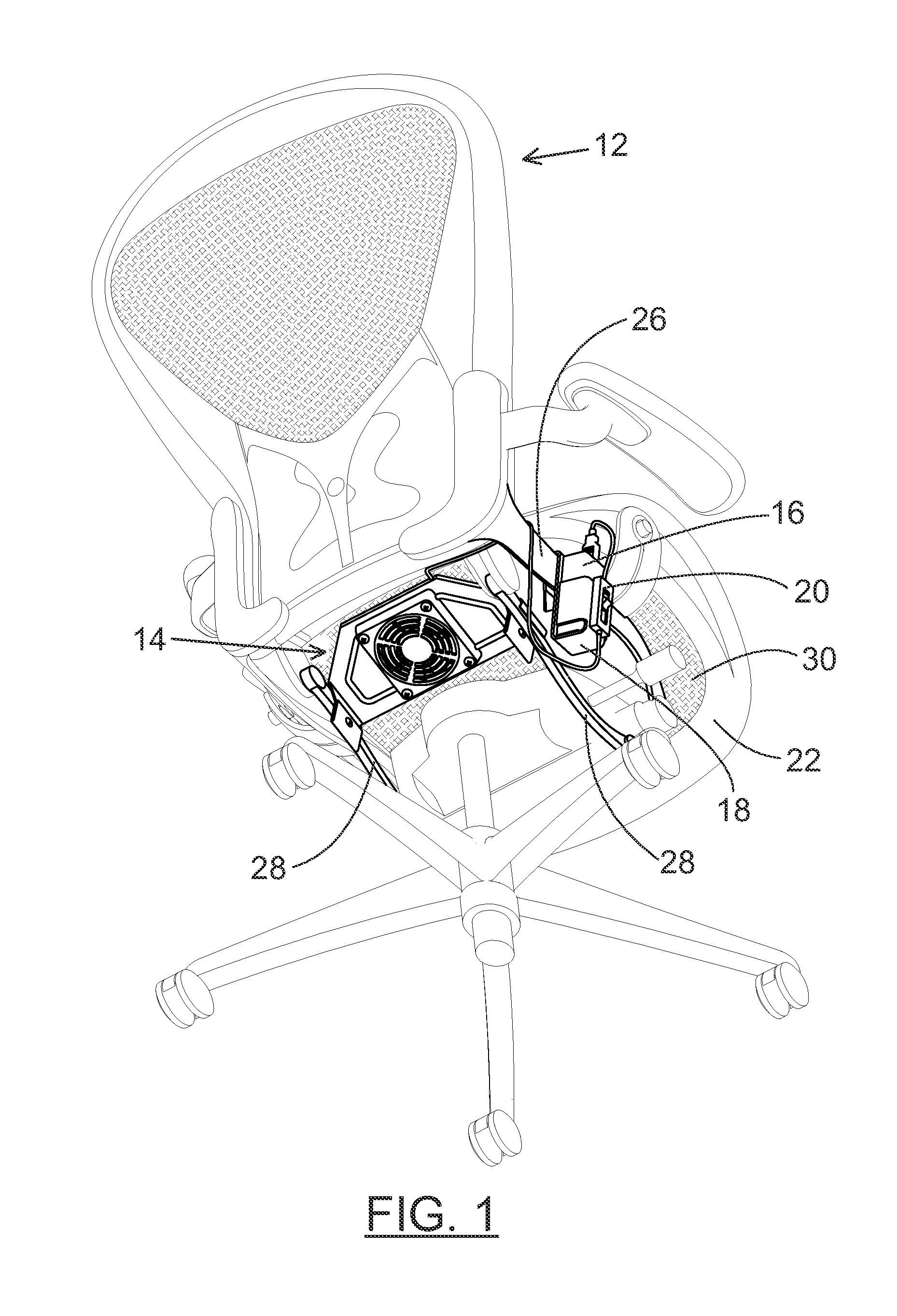 Ventilation and Cooling System for an Office Chair