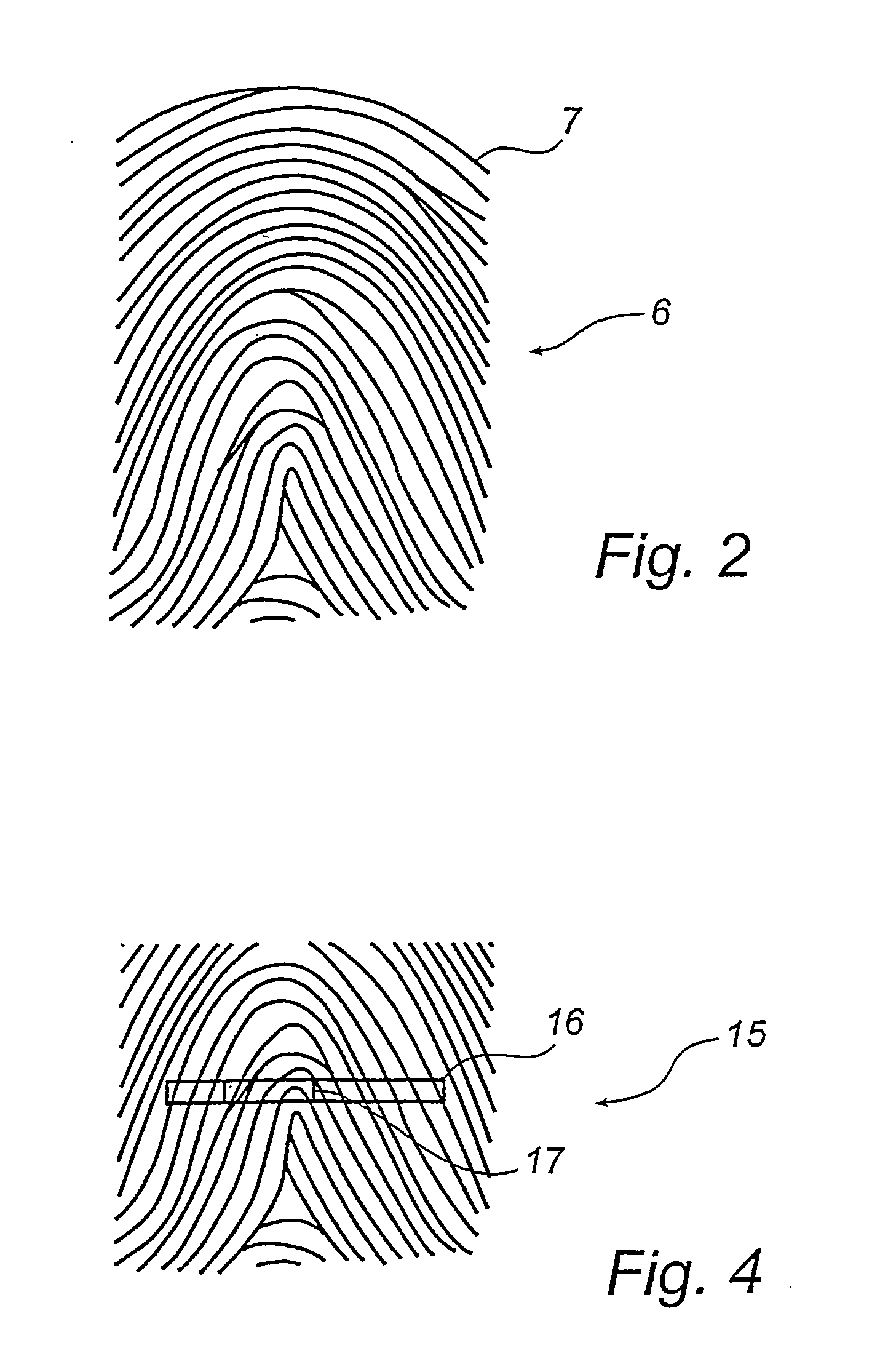 Device and method for fingerprints supervision