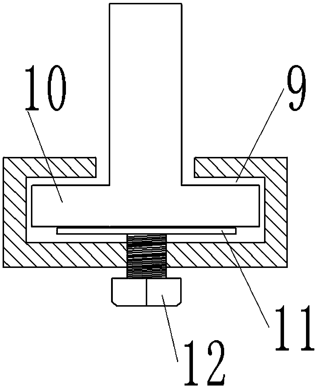 Bending testing device for cold-bending plate