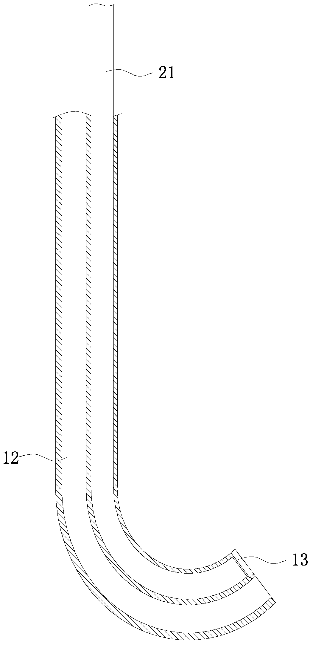 Endoscopic surgery device, application method thereof and barrel bolt manufacturing process