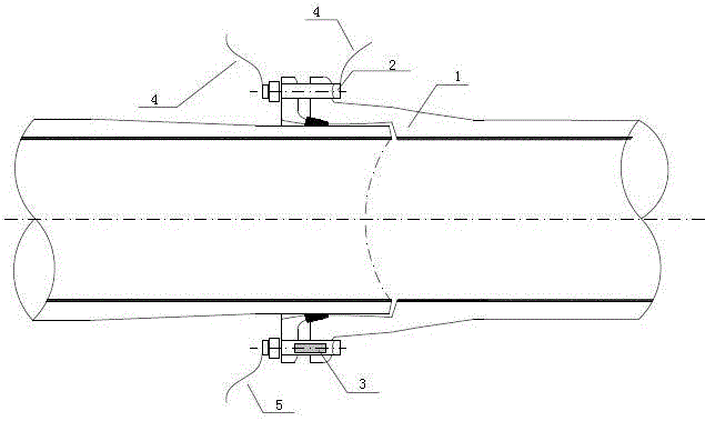 Water supply line K-shaped joint with emergency self-recovery capability