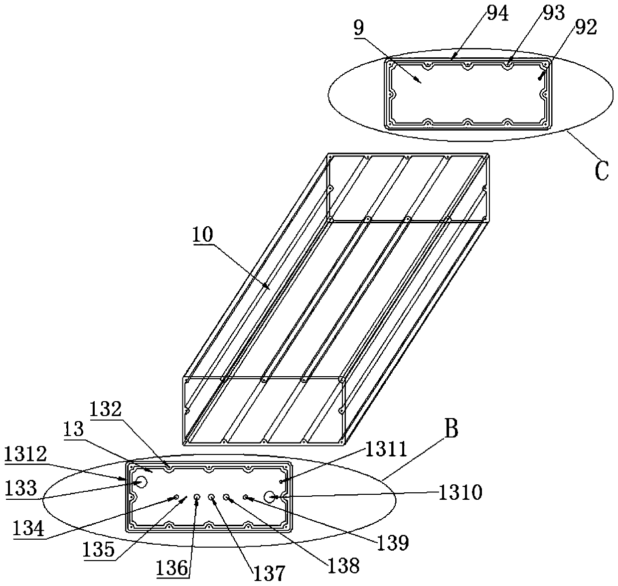 Integrated water heater adopting running water heating mode