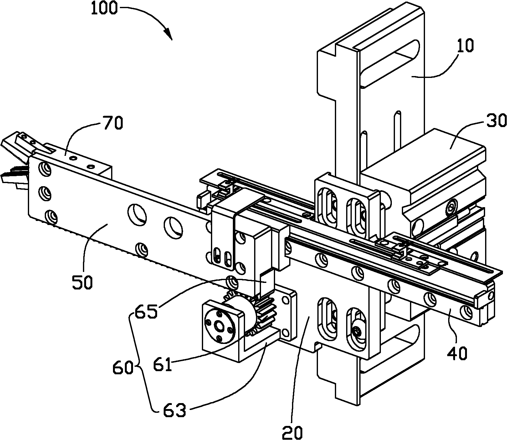 Clamping device for manipulator